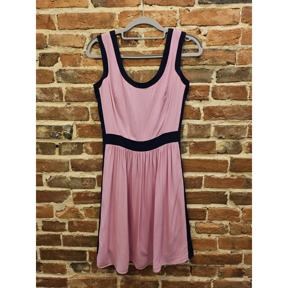 Lilly Pulitzer Irene Dress Pink / Navy Fit and Flare Dress Size 0 Classic